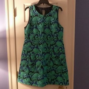 J Crew jacquard vineyard dress size 14 - like new